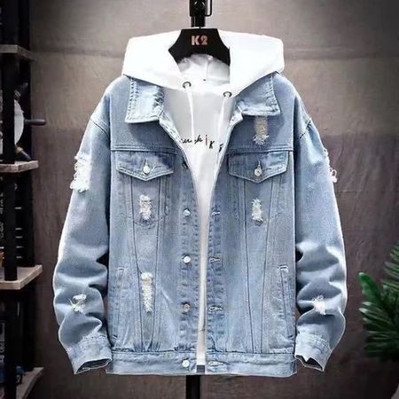 Men's Fashion Denim Jacket Casual Coat