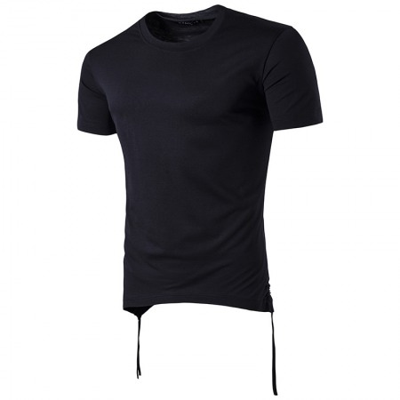 Summer Men's Round Neck Short Sleeve Casual Slim T-Shirt